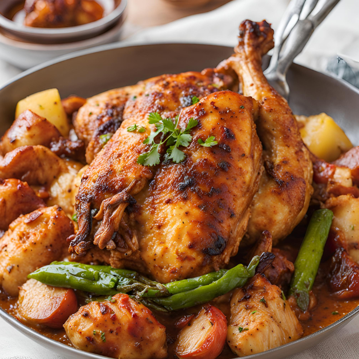 Poulet Basquaise à l'Ancienne