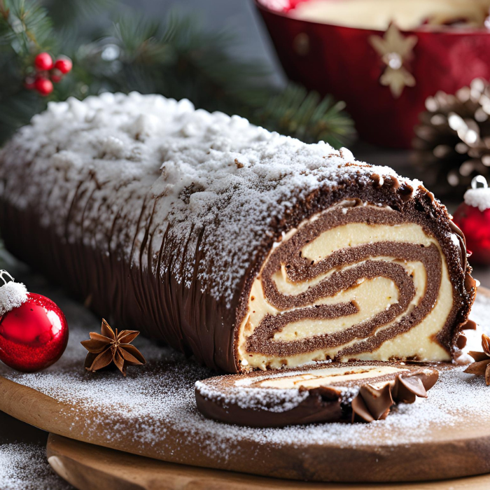 Bûche de Noël au Nutella