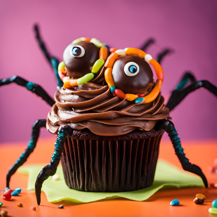 Cupcake Halloween Araignée