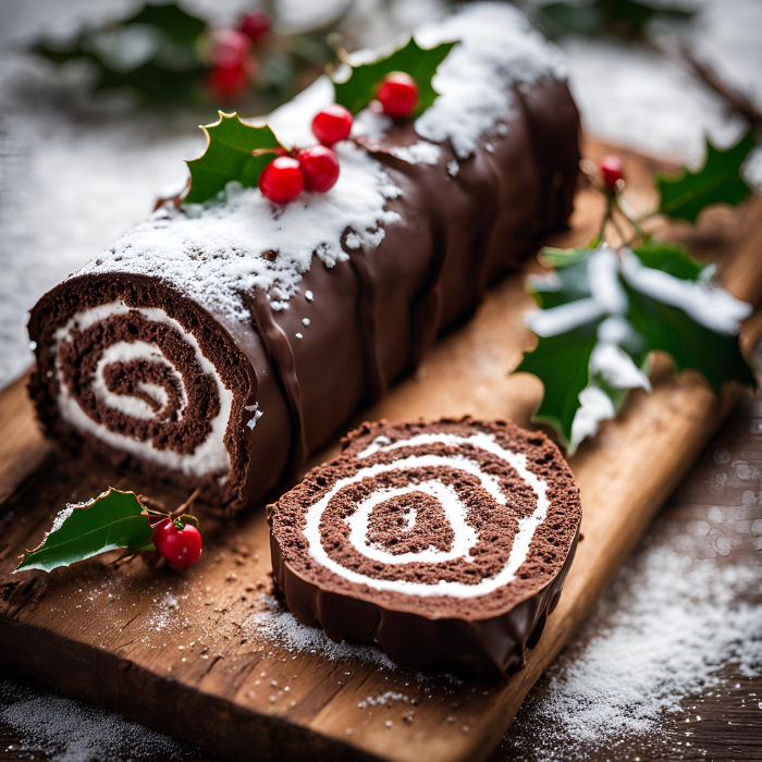 Décoration pour Bûche de Noël