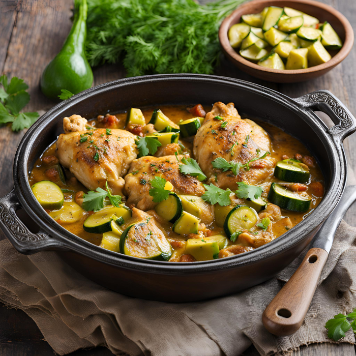 Poulet aux Courgettes