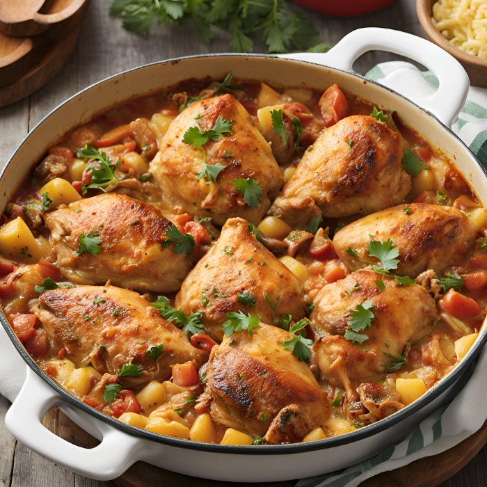 Recette Poulet Basquaise Cocotte