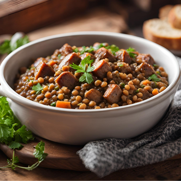 Recette de Lentilles aux Saucisses