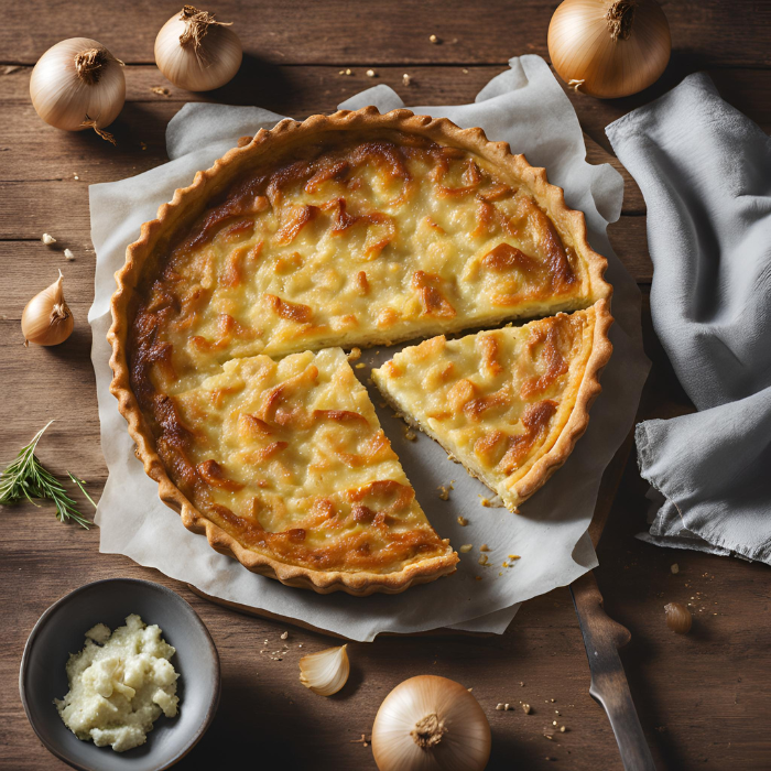 Tarte à l'Oignon et au Fromage Blanc