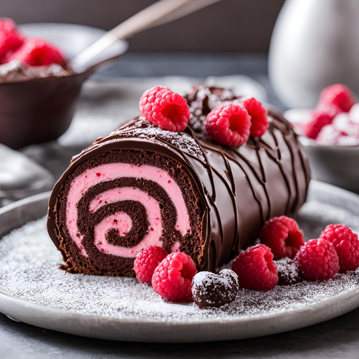 Bûche Chocolat Framboise