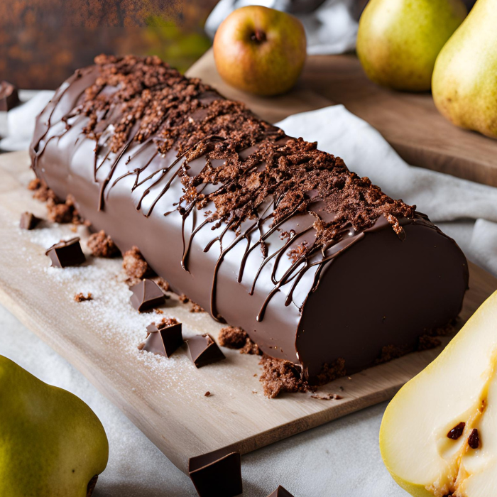 Bûche Poire Chocolat