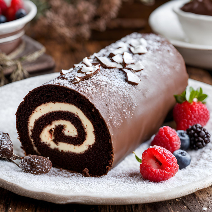 Bûche de Noël au Chocolat