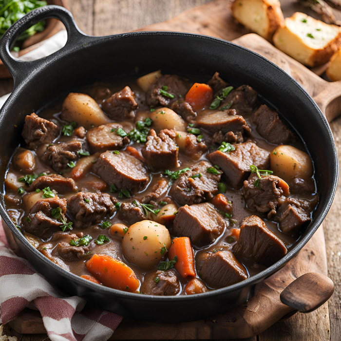 Bœuf Bourguignon Recette de Grand-Mère