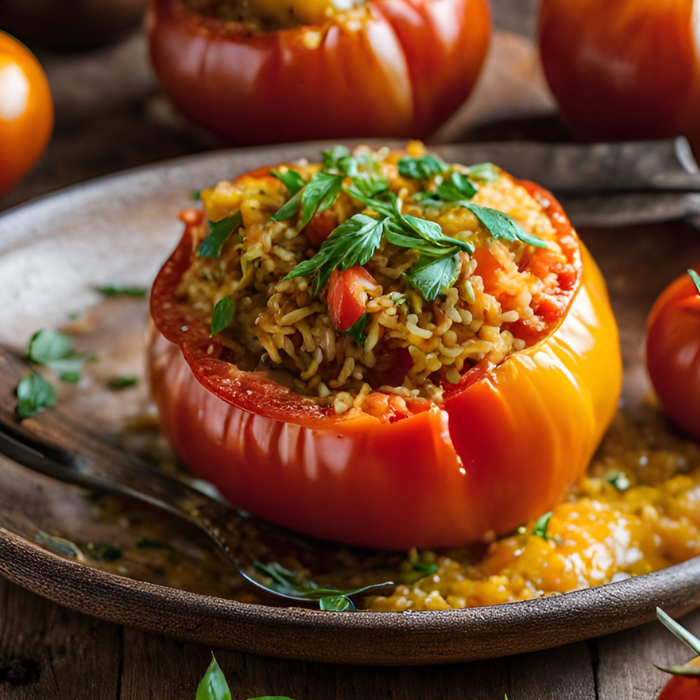 tomates farcies riz au four