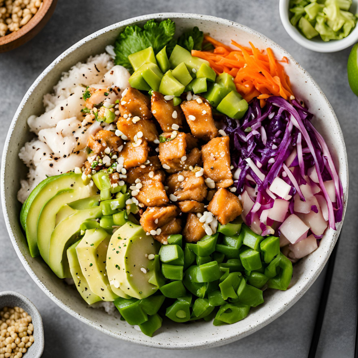 Recette Poke Bowl Poulet Teriyaki